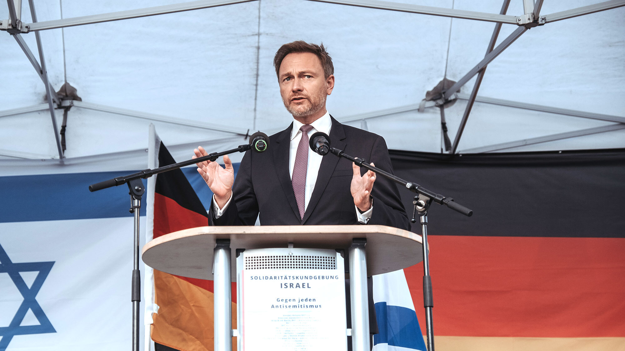 Christian Lindner, Kundgebung Brandenburger Tor