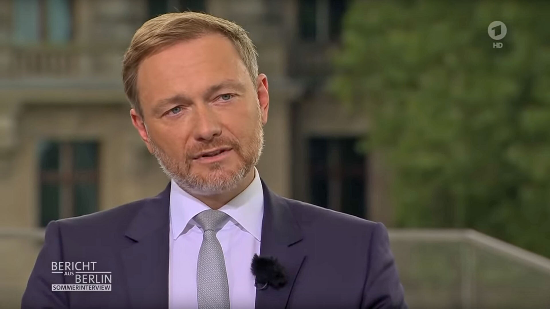 Christian Lindner im ARD Sommerinterview