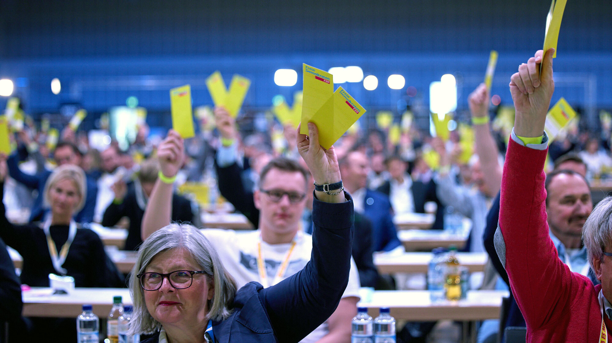 Die Delegierten des Bundesparteitages beschließen den Wahlaufruf