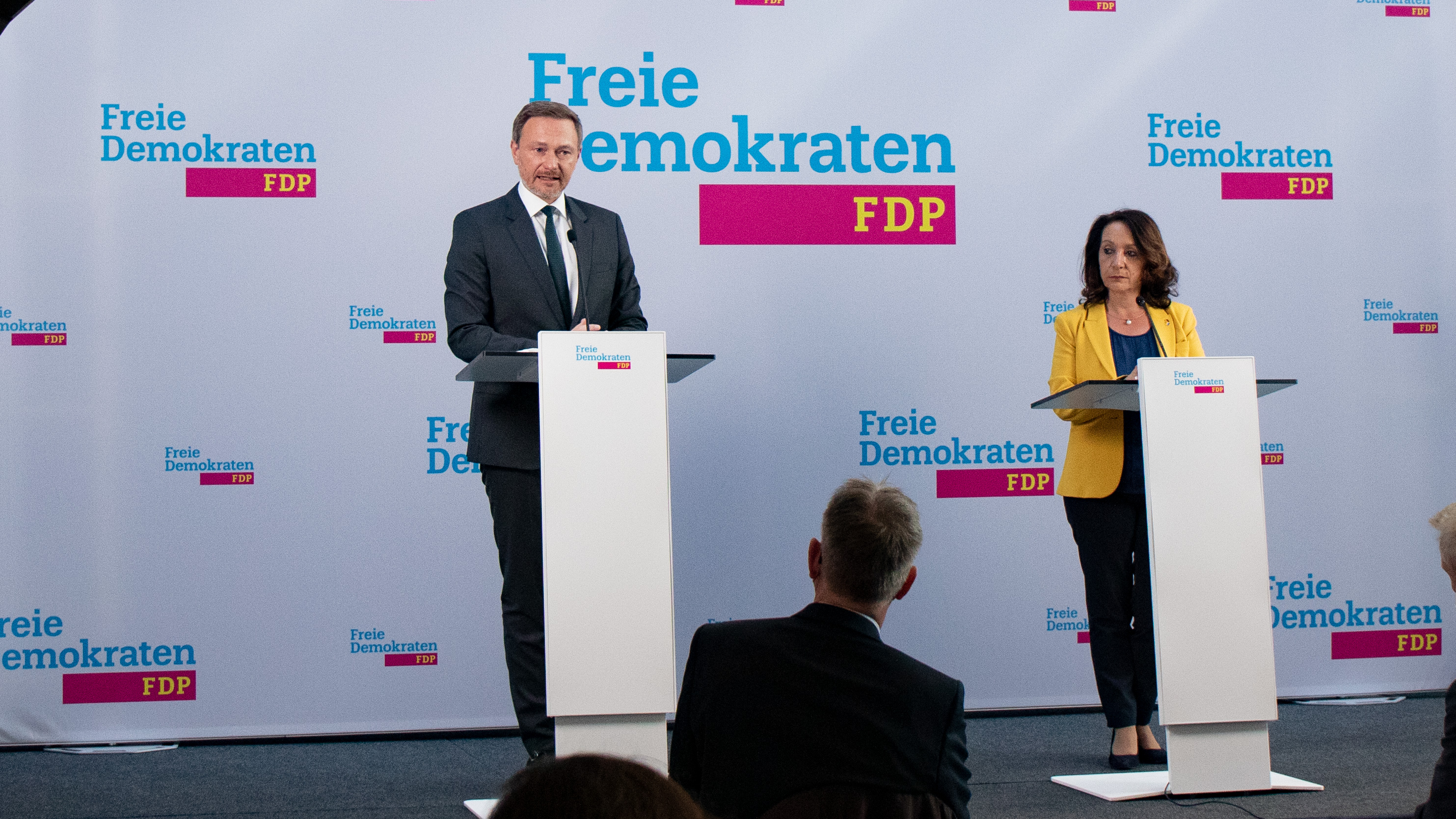 Christian Lindner und Angelika Hießerich-Peter