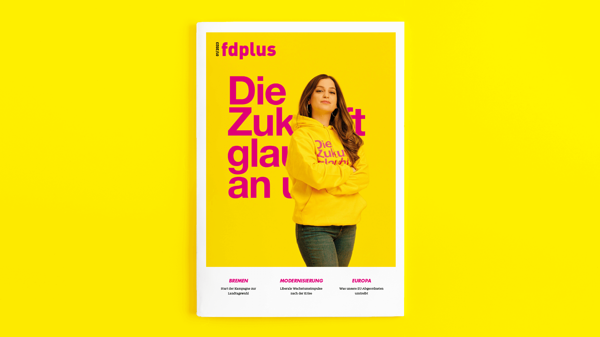 Cover der ersten fdplus-Ausgabe 2023 mit einem Motiv vom Dreikönigstreffen