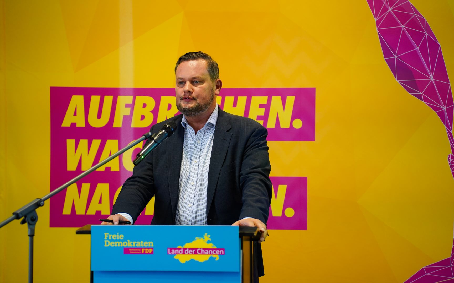 René Domke auf dem Landesparteitag der FDP Mecklenburg-Vorpommern