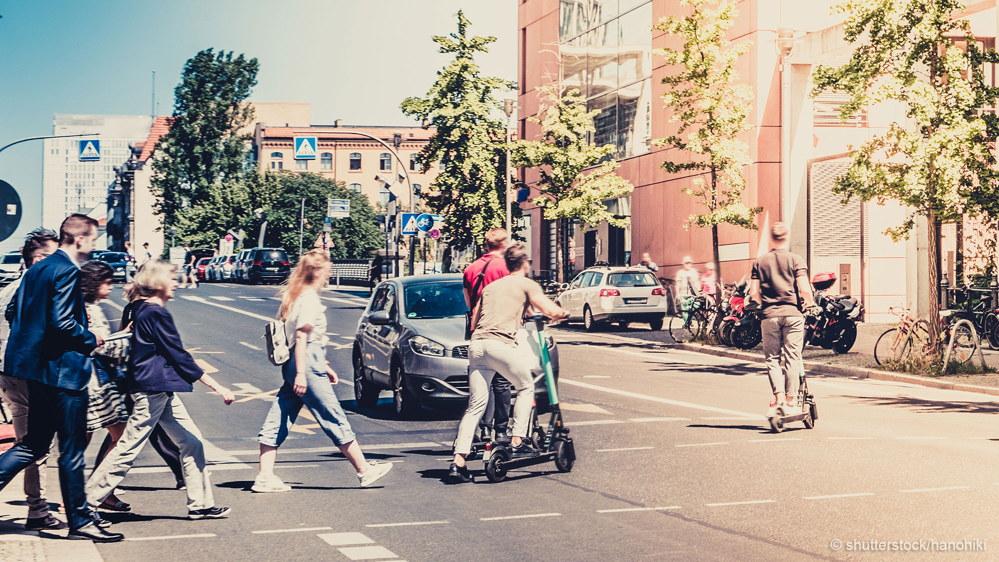 Menschen im Straßenverkehr