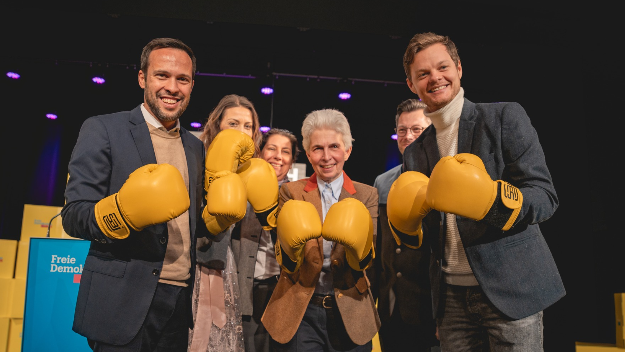 Martin Hage, Marie-Agnes Strack-Zimmermann und Phil Hackemann