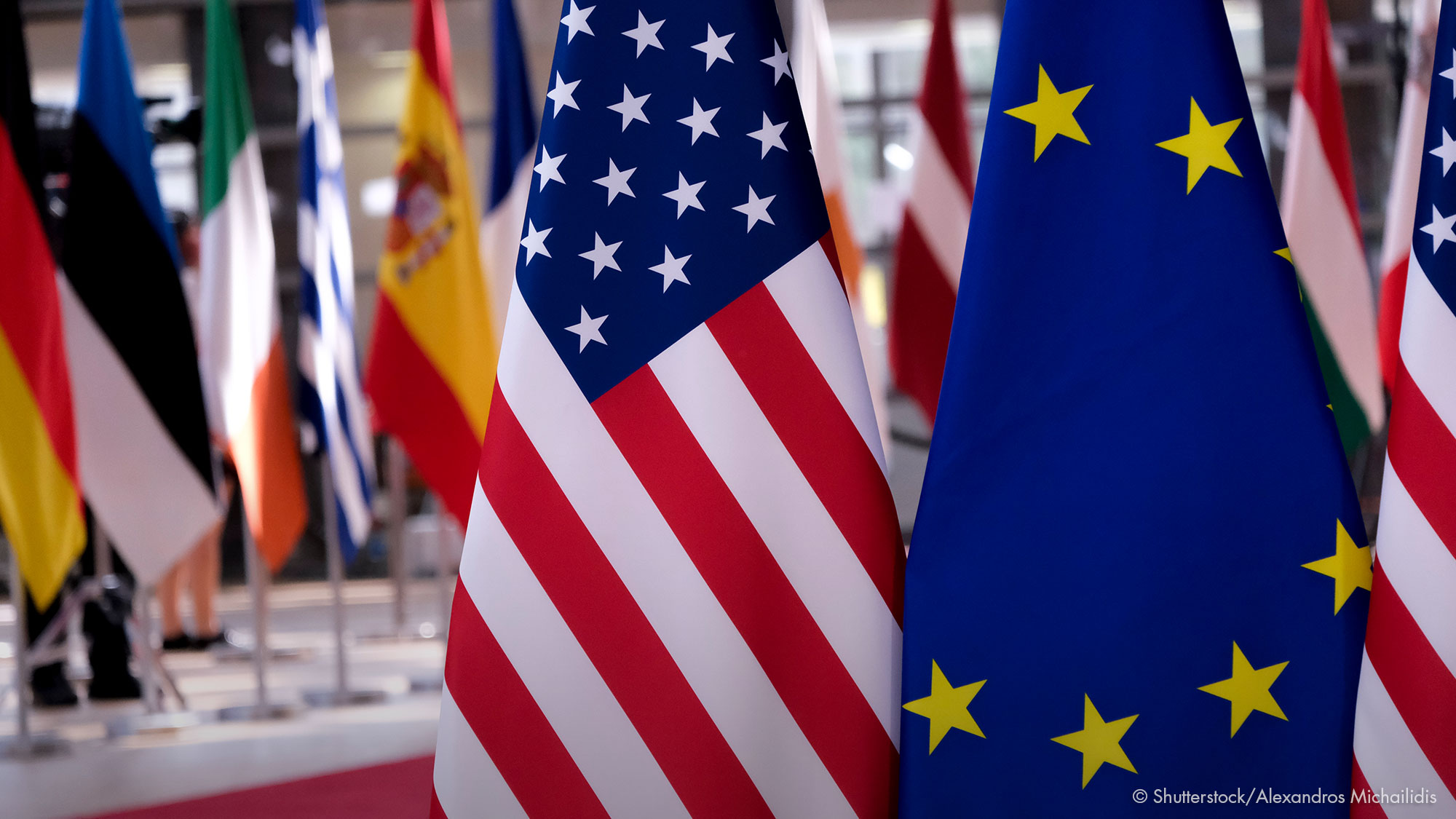 US Europa Flagge