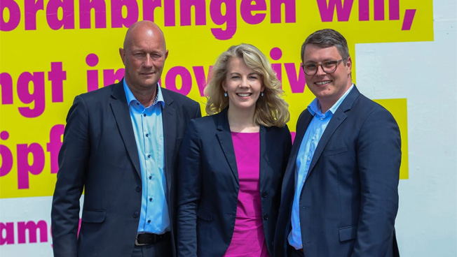 Thomas Kemmerich, Linda Teuteberg, Robert-Martin Montag, FDP Thüringen