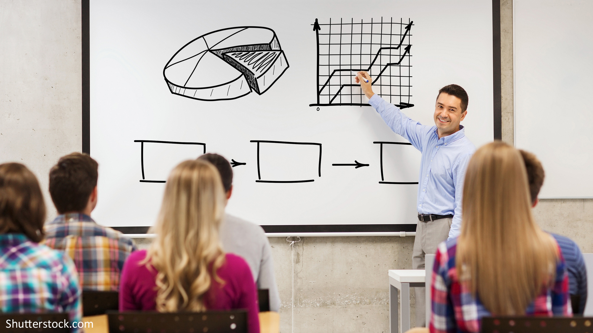 Schule, White Board, Unterricht