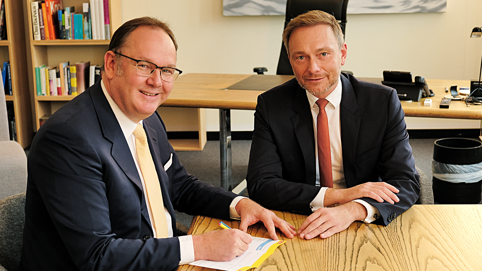 Christian Lindner und Harald Christ