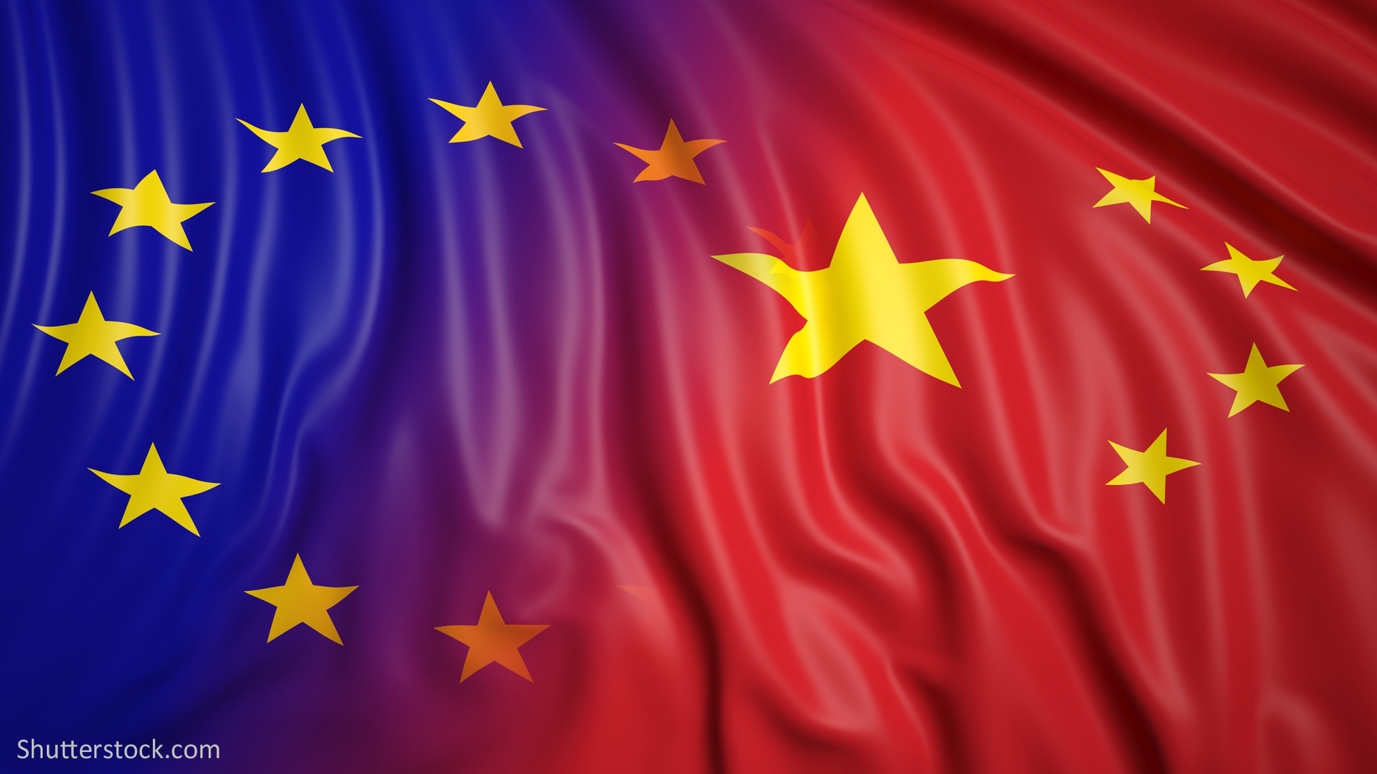 China, Europa, Flagge