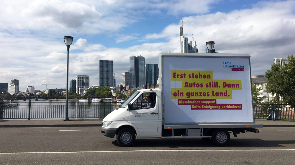 Die Freien Demokraten in Hessen lehnen Fahrverbote klar ab