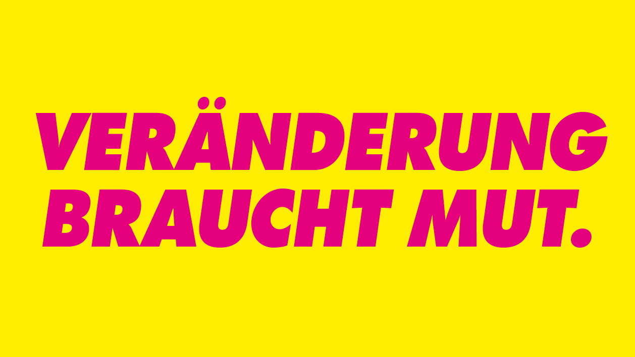 Grafik Veränderung braucht Mut