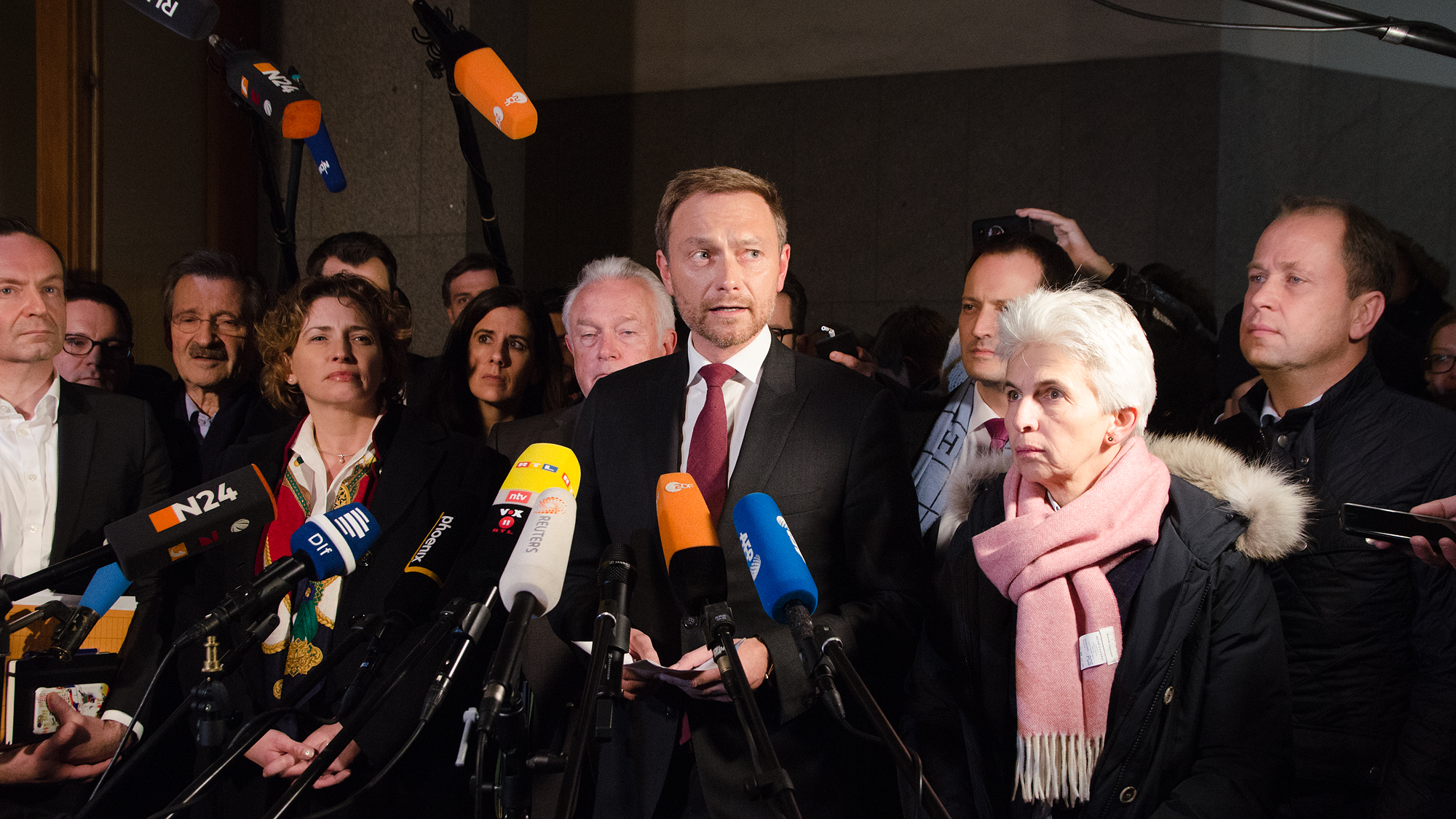 Christian Lindner kündigt den Abbruch der Jamaika-Sondierungen an