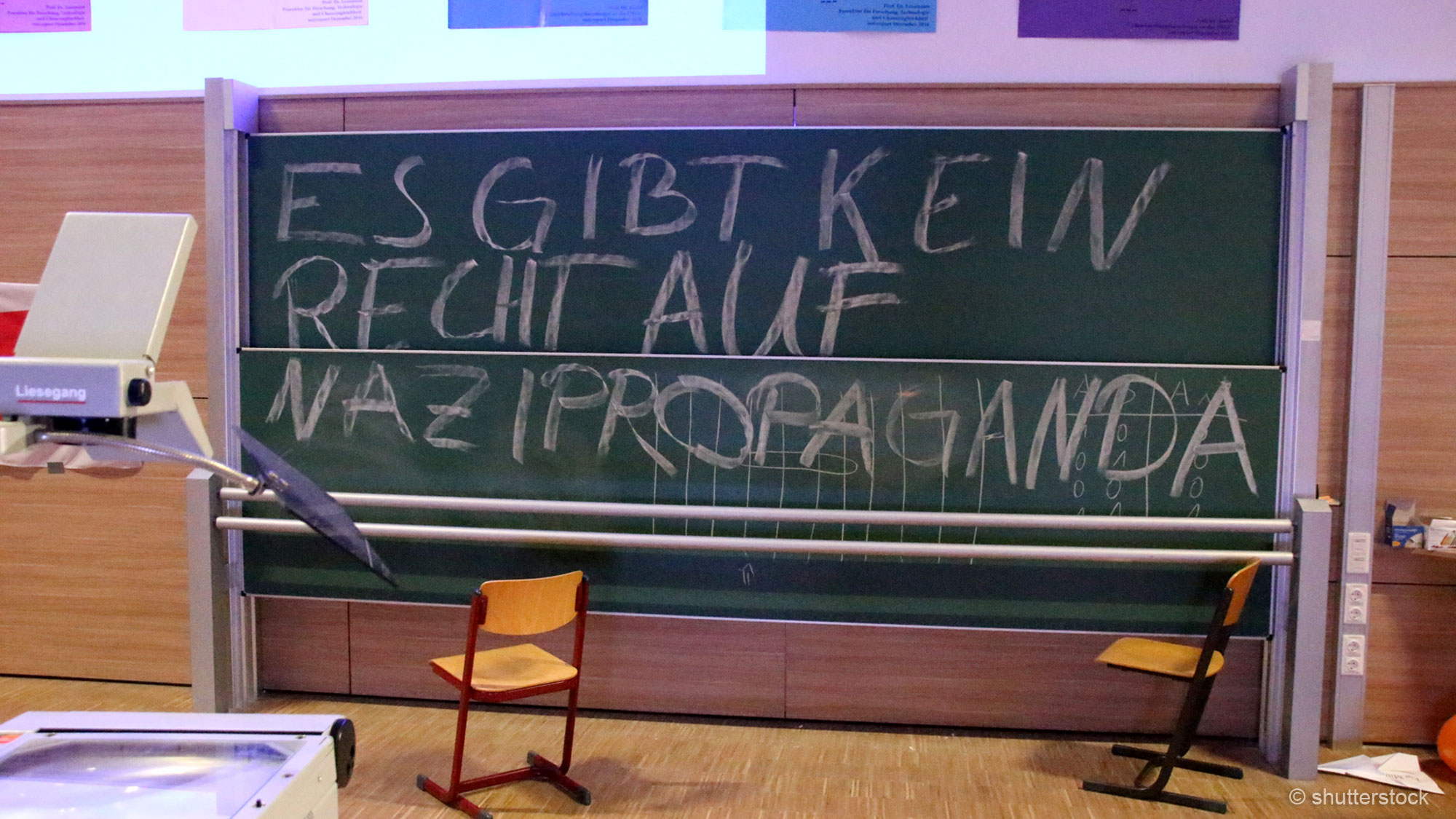 Spruch gegen Nazi-Propaganda