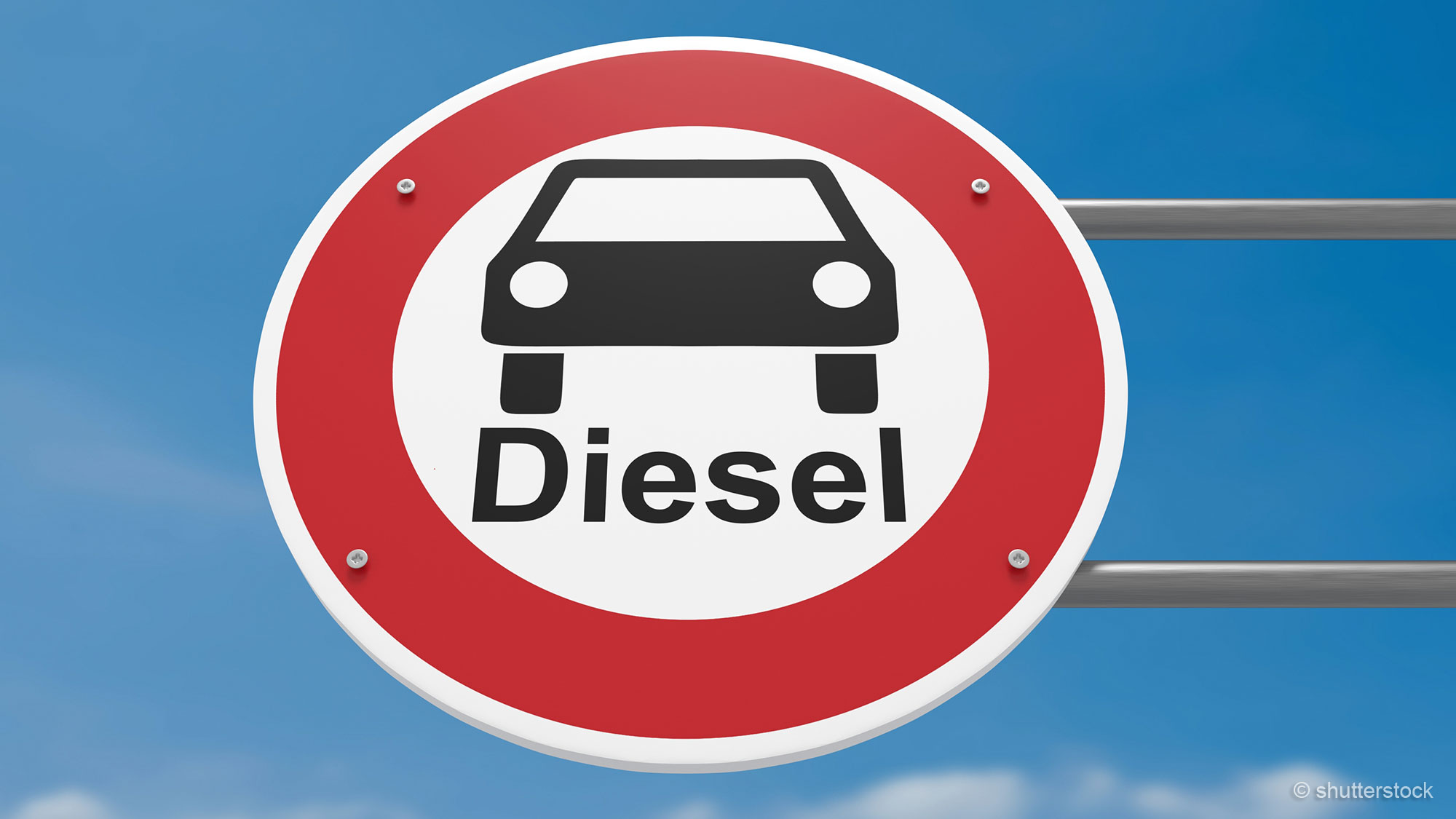 Diesel-Fahrverbots-Schild