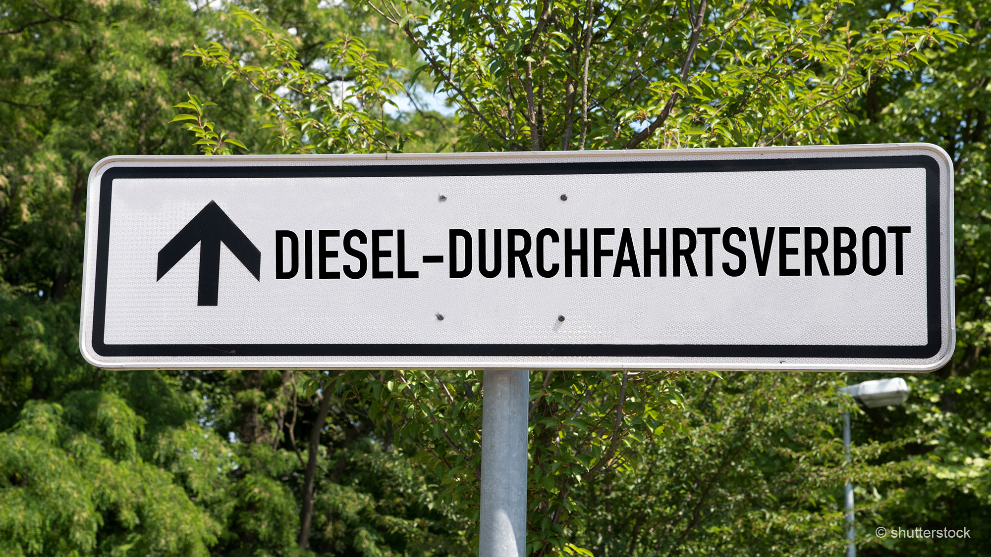 Diesel-Fahrverbots-Schild