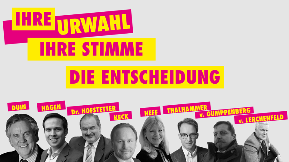 Bewerber in der Urwahl