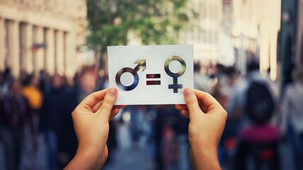 Plakat zur Gleichberechtigung.