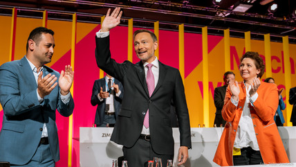 Bijan Djir-Sarai, Christian Lindner und Nicola Beer