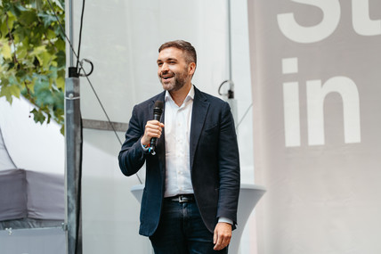 Kuhle beim Wahlkampfentspurt in Hannover.