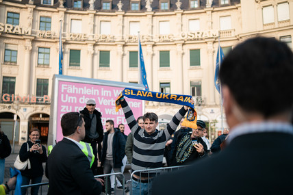 Wahlkampfendspurt in München.