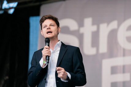 Wahlkampfendspurt in München.
