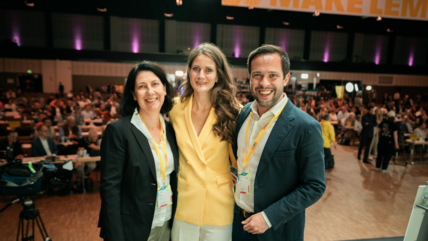Katja Hessel, Susanne Seehofer und Martin Hagen