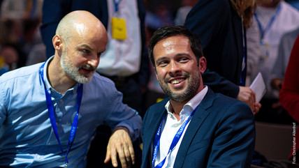 Martin Hagen und Steffen Dähne im Gespräch. 