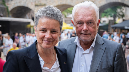 Lydia Hüskens mit Wolfgang Kubicki. 