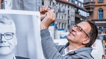 Stefan Birkner im Wahlkampf