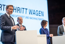 Christian Lindner auf der PK
