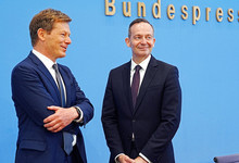 Volker Wissing und Bahnchef Richard Lutz