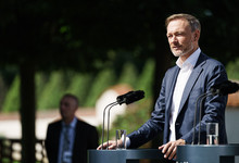 Christian Lindner bei der Kabinettsklausur in Meseberg