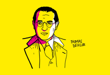 Ikone von Thomas Dehler, damaliger FDP-Bundesvorsitzender und erster Justizminister der Bundesrepublik Deutschland