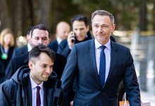 Bundesfinanzminister Christian Lindner im Rahmen des Weltwirtschaftsforums 2023 (WEF) in Davos