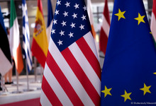 US Europa Flagge
