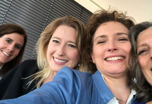 Wahlkampf in Bremen: Spitzenkandidatin Lencke Steiner, Katja Suding und Nicola Beer