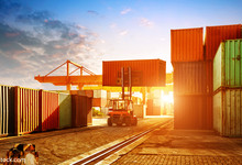 Containerhafen, Hafen,, Schiffahrt, export, freihandel, wirtschaft