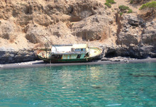 Flüchtlinsgboot im Mittelmeer