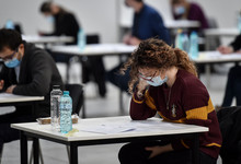 Abiturienten, Prüfung, Maske