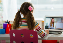 Schülerin, Homeschooling