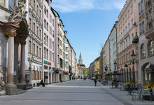 München, Fußgängerzone, verlassen