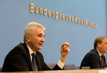 Pinkwart, Laschet, Pressekonferenz
