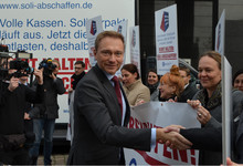 Christian Lindner gemeinsam mit dem Bund der Steuerzahler