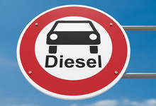 Diesel-Fahrverbots-Schild