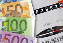 Geld mit Stromzähler
