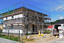 baustelle, wohnhaus