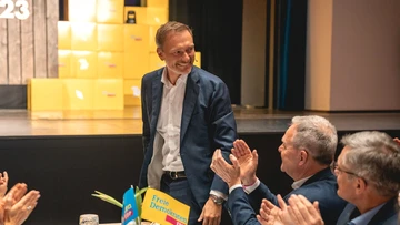 Christian Lindner beim Politischen Aschermittwoch der FDP Bayern in Dingolfing