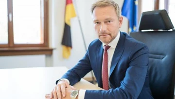 Christian Lindner in seinem Büro