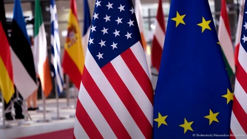 US Europa Flagge