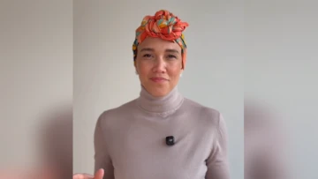 Nicole Büttner mit neuer Frisur. 